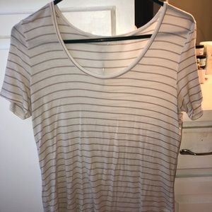 White striped T shirt